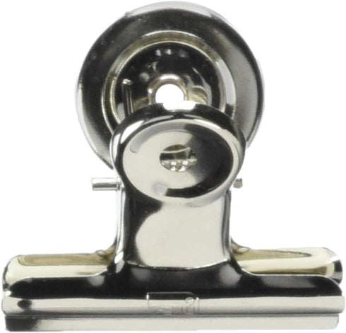 Charles Leonard Spring Clips, 2 Inch, Magnetic with Hanging Hole, Silver, 12-Pack (68520)