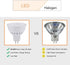 MR16 LED Bulbs, 5W Warm White 2700K-3000K, 12V Gu5.3 Bi-pin Base, Landscape Low Voltage Spotlights, 6-Pack Halogen