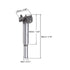 uxcell Forstner Drill Bits 25mm, Tungsten Carbide Wood Hole Saw Auger Opener for Woodworking with Case