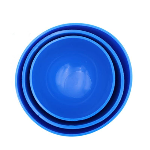 3pcs/Set Lab Rubber Mixing Bowl Plastic Lab Silicon Bowl Mixing Spatulas Spoon