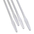 4PCS 150mm/5.9inch Miniature Dual Head Spatula, Semi Miniature Tapered Arrow Flat Head Silver Stainless Steel for
