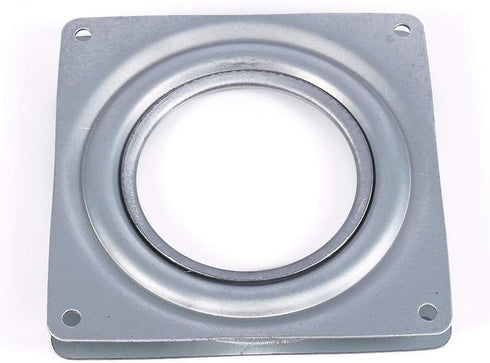 Glomora 4in Galvanized Steel Rotating Plate Display Base for Cake, Kitchen Cabinets, Monitor, TV, Painting, and More