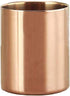 Rose Gold Glossy Stainless Steel Pen Holder, Pencil Cup for Desk Organizers, Makeup Brush Holder, Mini Pot Decor