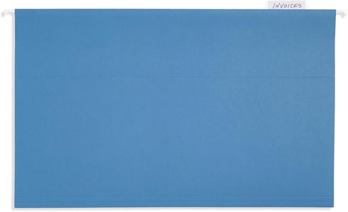 Blue Summit Legal Hanging File Folders, Legal Size, Blue, 25 Pack