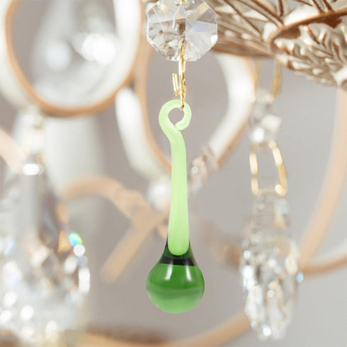 2pcs Wedding Decor Crystal Chandelier Hanging Crystal Icicle Pendant Chandelier Teardrop Prisms Drops Lamp Candle