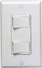 Leviton 1754-W Decora Dual Rocker Combination Switch, White by Leviton