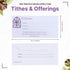 SPANISH ENVELOPE FOR TITHE AND OFFERING - 100 COUNT (El Diezmo) CHURCH OFFERING ENVELOPE FOR TITHING