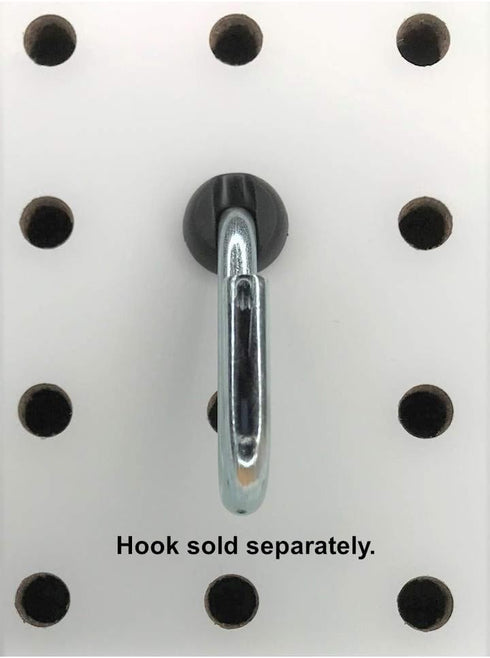 Pegboard Peg Locks 50PCS, 1/4 inch, Black