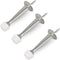 HOMOTEK 3 Pack Heavy Duty Solid Rigid Door Stop with Soft Rubber Tip, Zinc Die Cast Door Stopper Protect Wall & Door
