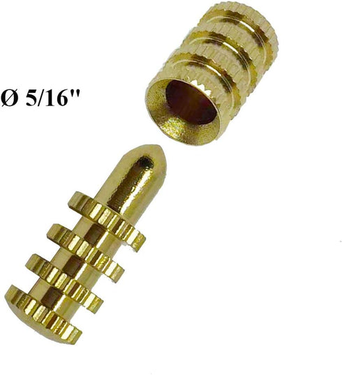 Bonoda 20 Sets Brass Table Pins with Sockets