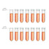 Centrifuge Tubes 200 Pack 2ml Polypropylene Clear Graduated Micro Test Tubes with Snap Cap