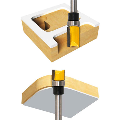 1/4 Inch Set (4 Shank Pattern Flush Trim Router Bit Sizes)
