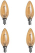 HERO-LED B10-DSGT-2W-WW22 Dimmable Gold Tint B10 E12 2W Candelabra Style LED Filament Chandelier
