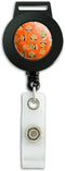 Hamburger Cheeseburger Pattern with Fries and Bacon Lanyard Retractable Reel Badge ID