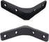 Joyangy 8pcs 3 Inch 90 L Brackets, Heavy Duty Wall Mount Black L Corner Brackets Braces for Wood, Shelves, Cabinets