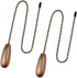 4pcs 12 Inches 4Pack) Ceiling Fan Pull Chain Extender, Wooden Decorative Pendant Extension Chains, Lighting & Fan