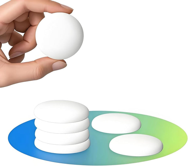 Efbock White Silicone Door Stoppers - Premium Wall Protectors for Home or Office, 6pcs