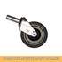 5 inch Set 1 Caster Wheel - Heavy Duty Swivel Caster - Thermoplastic Rubber - Strong and Secure Fit - Industrial Wheel