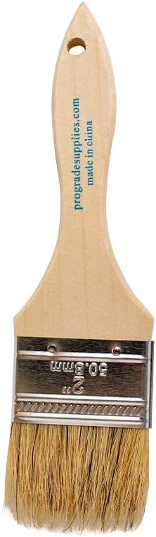 Pro Grade Chip Paint Brushes, 12 Ea 2 Inch Light Brown Chip Paint Brush