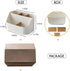 Desk Organizer with 5 Compartments, Office Supplies and Accessories, Makeup Brush Holder, Movable Wooden Partition