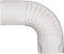 Downspout Gutter Elbows 2x3-90 Degree, Low Gloss White, 90 Degree Gutter Elbow for Roofing