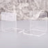 YS0911 2Pcs Clear Acrylic Bookends L-Shaped Desk Organizer Desktop Holder School S Stands for Display Plastic