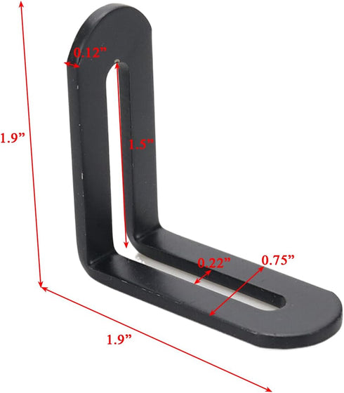 4 (1.9x1.9in Xiaoyztan Pcs Stainless Steel Slotted Corner Braces Reinforced L-Shape Corner Brackets for Furniture