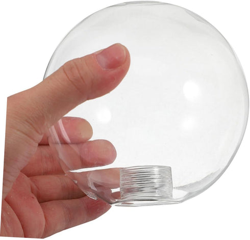 180mm Bulb Glass Globe Lampshade Threaded Pendant Lamp Shade Glass Light Cover for Wall Sconces Ceiling Fixture