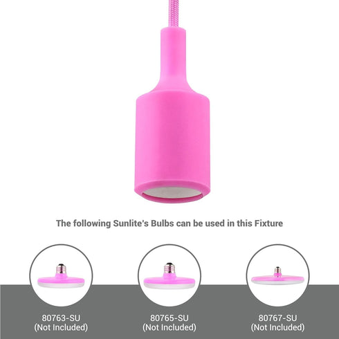 36-Inch 40W E26 Closets 120V Diodesy- Pendant Light Holder Kit with Cord Max Medium Base Modern Hanging Ceiling Round