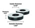 Isolate It: Sorbothane Vibration Isolation Washer 70 Duro, 12 Pack
