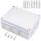 Zulkit Junction Box, ABS Plastic Waterproof IP65, Universal Electrical Project Enclosure, White 7.9 x 6.1 x 3.1 inch