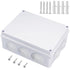 Zulkit Junction Box, ABS Plastic Waterproof IP65, Universal Electrical Project Enclosure, White 7.9 x 6.1 x 3.1 inch