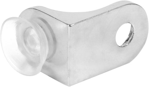 10 Pack, 9.8x5.9 Inch, Zinc Alloy Glass Shelf Holders, Plated, Silver, with Suction Cups, Shelf Bracket for Glass