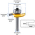 1/4 Inch 5/32 Inch Mesee Shank Biscuit Joiner Router Bit T Slot Router Bit with Bearing Guide Wood Biscuit Jointing