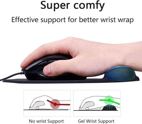JYWYBF 9.5 8.3 Ergonomic Mouse Pad with Wrist Rest, Gel Wrist Support Mousepad, Pain Relief Laptop Computer Mouse Pad