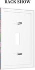 HTSAHKV Hummingbird 3 5 Inch Floral Wall Plate Light Switch Cover Single Gang Outlet Faceplate Print Plate Cover X