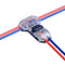 2 Pin T Connector for 22/20/18 AWG Wiring, IDC Self Stripping T Tap Wire Splicer for Car, LED Lighting, Video/Audio (10