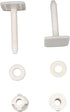 Renovators Supply Manufacturing Plastic Soft Close Toilet Seat Elongated Quiet-Close Lid, Contoured Seat, Easy