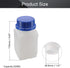 Othmro 5pcs Plastic Lab Chemical Reagent Bottles, 250ml/8.5oz Wide Mouth Liquid/Solid Square Sample Storage Container Sealing Bottles with Anti-theft Cap Blue by Othmro