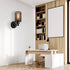 LWOMAN Industrial Wall Lamp Iron Metal Mesh Wall Mounted Lights Postmodern Wall Sconce Fixture for Hallway Porch Aisle