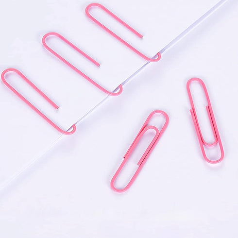 Pink Jumbo Paper Clips, 265 Pcs 2 Inch Large Paperclips for Paperwork, Ideal for Home, School, Office Use