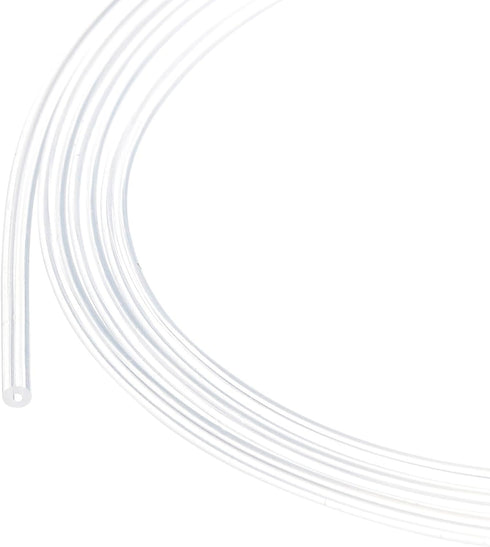 10m Clear Silicone Tubing 0.5mm(0.02") ID x 2mm(0.08") OD, Industrial Plastic Hoses for Pump Siphoning Irrigation