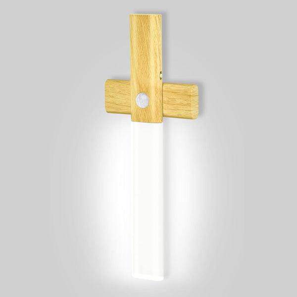 LAVAED Motion Sensor Lights Indoor,LED Rechargeable Battery Operated Wall Sconce Magnetic Stairway