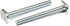 POWERTEC 1/4"-20 T Track Bolts - 20 Pack, 2-1/2 Inch Long T Slot Bolts for Woodworking Jigs and Fixtures