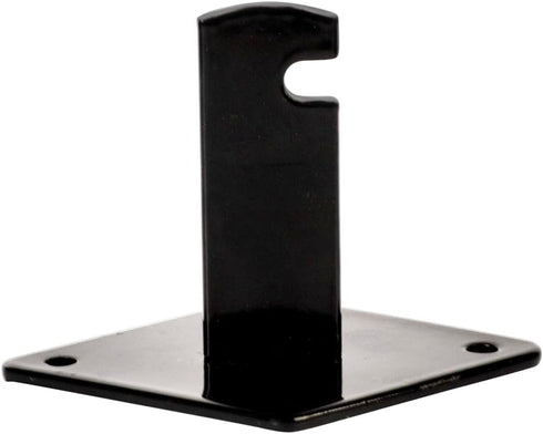 Dazzling Displays 12-Pack of Black Gridwall Panel Mount Brackets, Essential for Gridwall Panel or Slatgrid Mounting