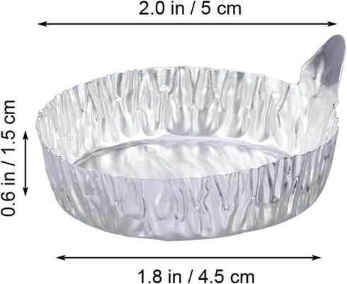 Baluue 30pcs Aluminum Weighing Boats Foil Supplies Tray for Pan Storing Aluminium Dish Size Pans Weighing Measuring Disposable Lab Powders Plate Aluminum Handle Boats Dish
