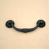 HAOWwW Closet 112mm (NO.175) Drawer Pulls Black Double Hole Coffee Table Nightstand Antique Zinc Alloy Hanging Pull