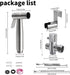 TONGNIDA Set Handheld Bidet Sprayer for Toilet Kit,Stainless Steel Muslim Shower Toilet Bidet Faucets Attachment