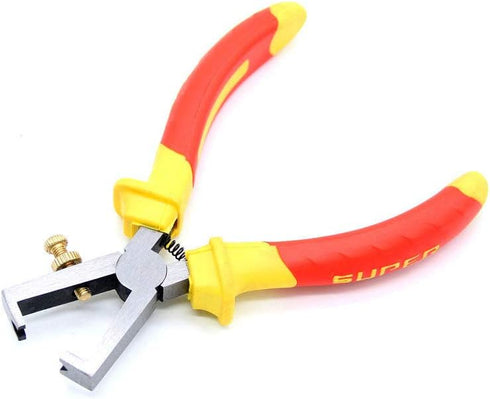 Wire Stripping Plier BE-TOOL 6" 160mm Adjustable Insulated Cable Strippers with Soft Grip