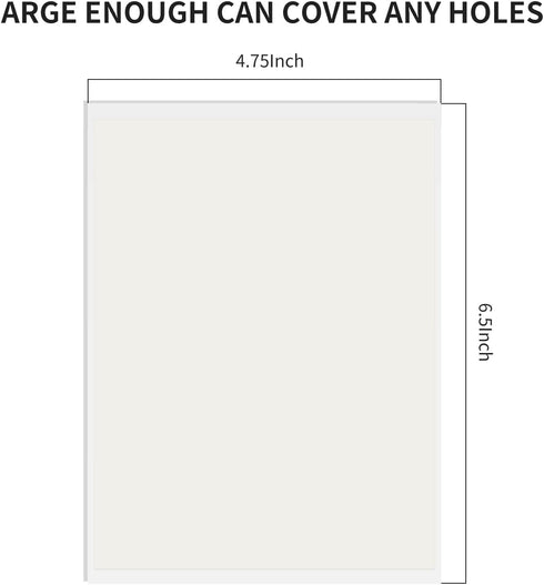 Vinyl Siding Repair Kit - White Self-Adhesive Patch for Cracks and Holes, 6 Pack for PVC Fence Repair